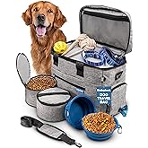 Rubyloo The Original Doggy Bag™ - Complete Dog Travel Bag for Supplies - Includes 2 BPA-Free Travel Dog Bowls and 2 Dog Food 