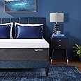 Amazon Basics Cooling Infused Gel Memory Foam Firm Support Latex-Feel Mattress, CertiPUR-US Certified, Queen Size, White/Dark