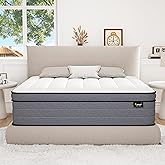 Ayeawo Firm California King Mattress, 12 Inch Cal King Hybrid Mattress with Gel Memory Foam and Pocketed Springs, Pressure Re