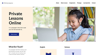 Onderwijs website templates - Tutor 