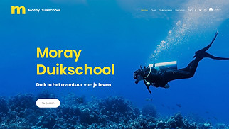 Onderwijs website templates - Duikcentrum