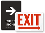 Directional Exit Signs