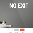 No Exit Vinyl Die Cut Glass Window Decal