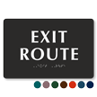 Braille Exit Route Sign