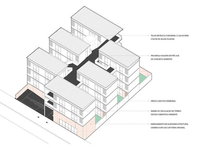 Gávea Arquitetos, Diego Portas e Matteria propõem novo modelo de HIS no Programa +Lapena Habitar - Imagem 16 de 24