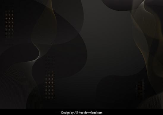 abstract background dark black waving lines 