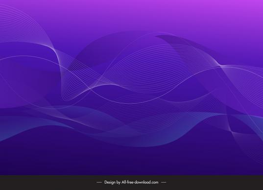 abstract background template dark dynamic waving lines