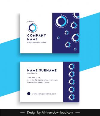 bitcoin business card template elegant flat circles shapes 