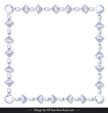 diamond border clipart luxury symmetric repeating