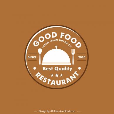 logo restaurant template flat elegant symmetry