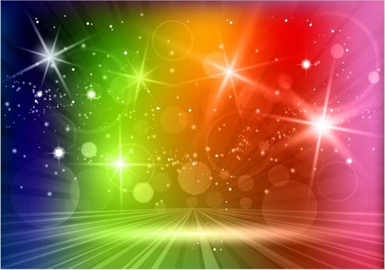 Multicolored light effects background