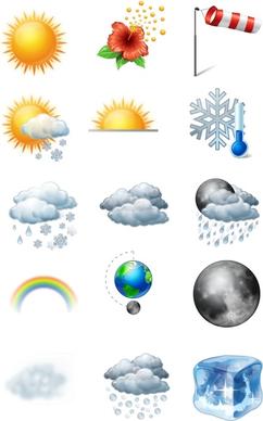 Vista Style Weather Icons Set icons pack