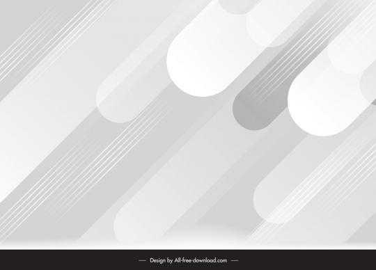 white abstract background template dynamic flat rounded shapes