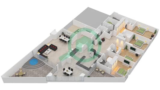 The Point - 4 Bedroom Villa Type G Floor plan