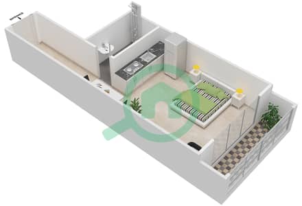 The Point - Studio Apartment Type F Floor plan