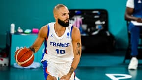 Evan Fournier lors de la finale des JO de Paris, le 10 août 2024.