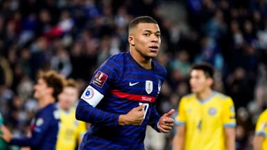 Kylian Mbappé lors de France-Kazakhstan