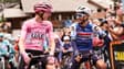 Tadej Pogacar et Julian Alaphilippe pendant le Giro en mai 2025