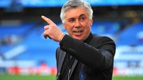 Carlo Ancelotti avec Chelsea, à Londres le 6 avril 2011