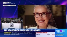 Pascale Thieffry (Business France) et Thibaud Moufle-Milot (Pulse Audition) : Pluse Audition au CES Las Vegas - 07/01