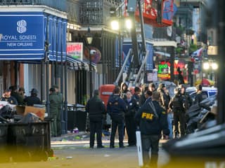 Le FBI au quartier français de la Nouvelle-Orléans, ce mercredi 1er janvier.