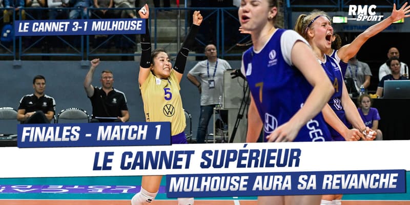 Volley (Ligue AF) : Le Cannet s'impose 3-1 contre Mulhouse en match 1 de la finale