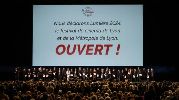 L'ouverture du festival Lumière à Lyon, le 12 octobre 2024.