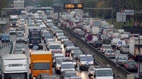 Embouteillages sur le périphérique parisien. (Photo d'illustration)