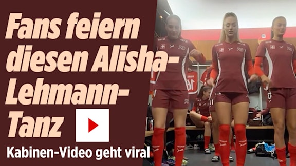 Kabinen-Video geht viral: Fans feiern diesen Alisha-Lehmann-Tanz