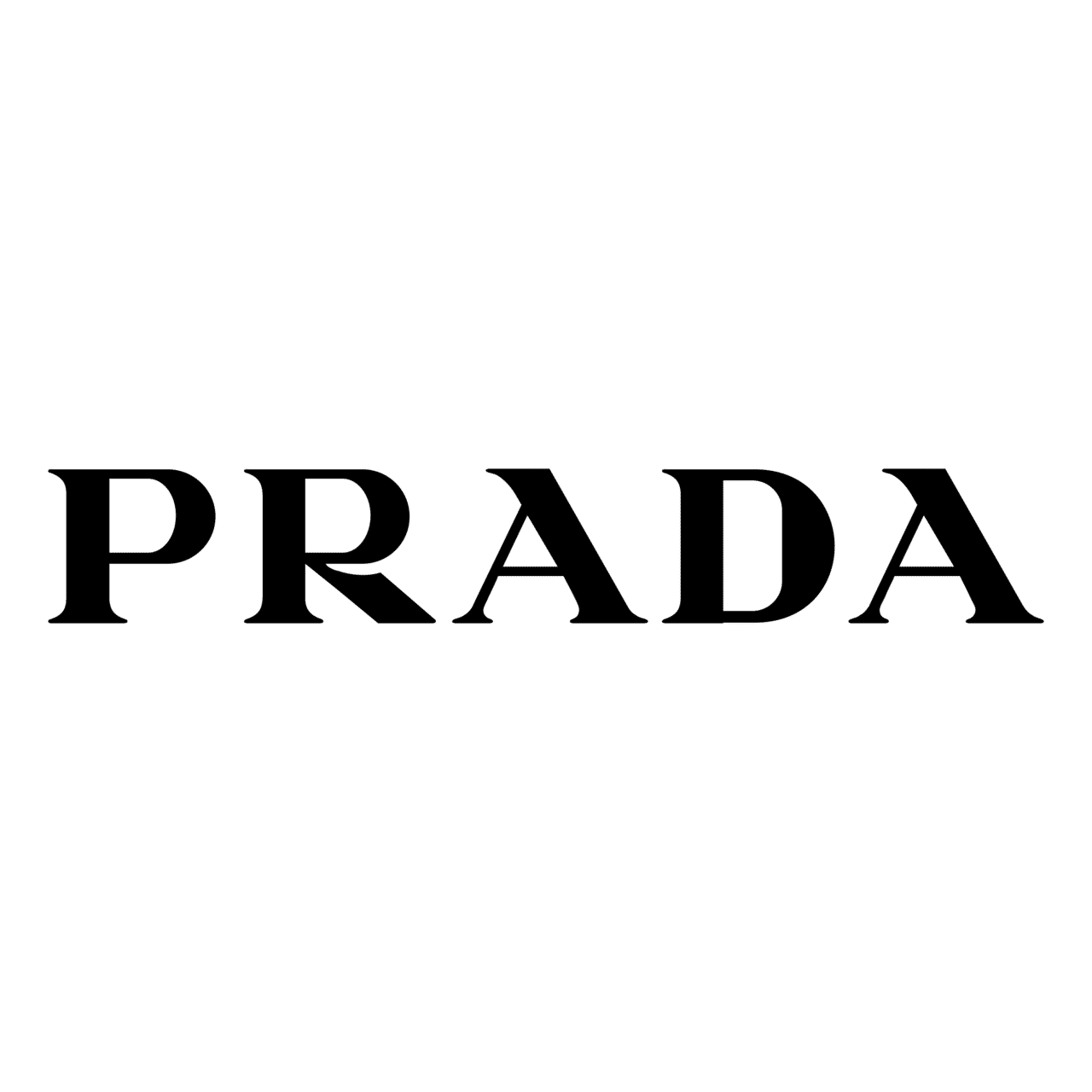 Prada black logo