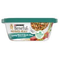 Purina Beneful Prepared Meals Savory Rice & Lamb Stew with Peas & Carrots Dog Food, 10 oz