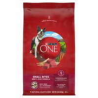 Purina ONE Small Bites Beef & Rice Formula Adult Dog Food, 4 lb