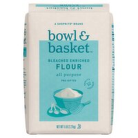 Bowl & Basket Pre-Sifted Bleached Enriched All Purpose Flour, 5 lb