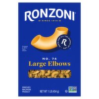 Ronzoni Large Elbows No. 74 Pasta, 1 lb