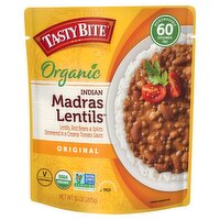 Tasty Bite Original Organic Mild Indian Madras Lentils, 10 oz