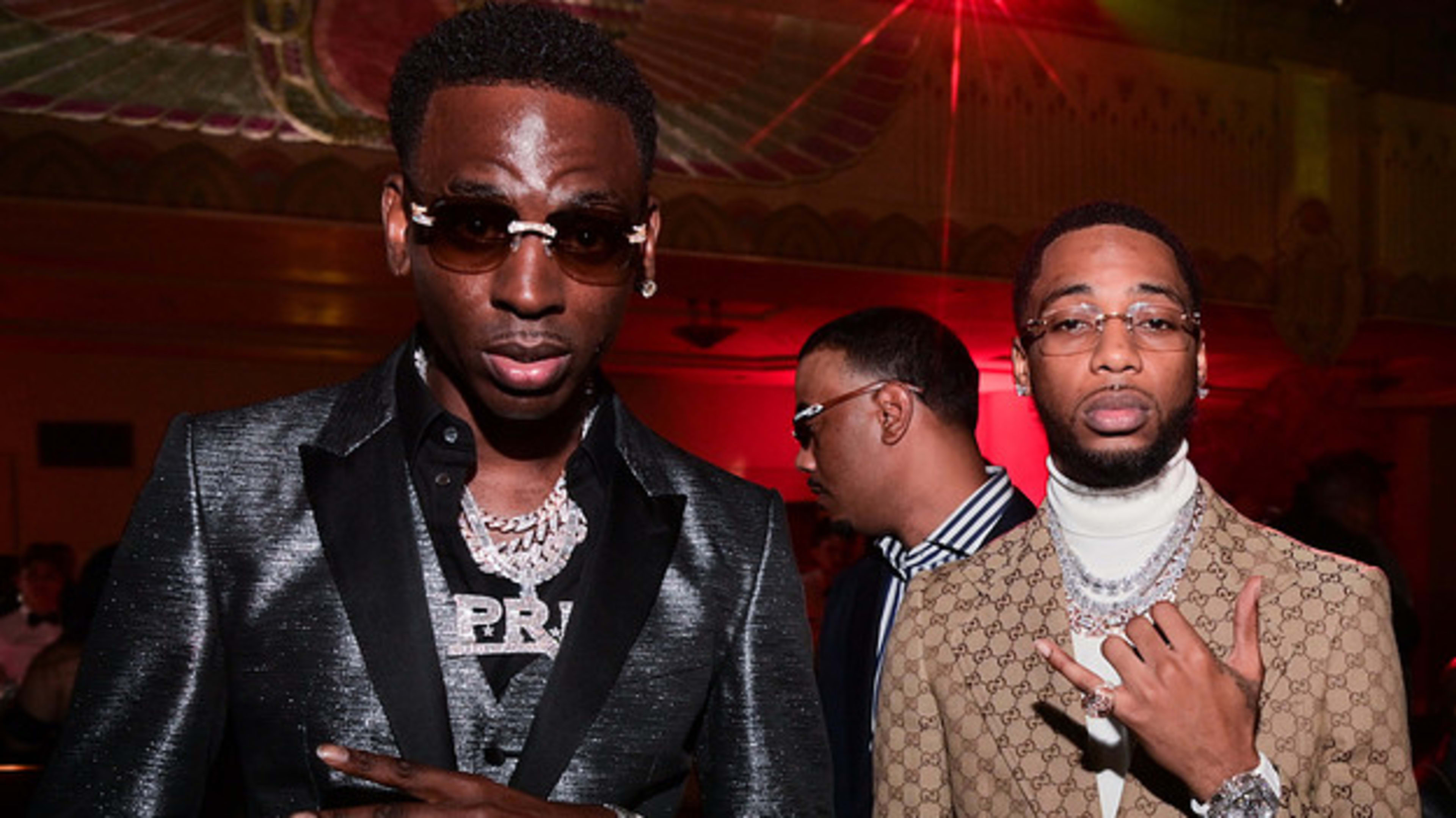 Key Glock and Young Dolph attend Black Tie Affair for Quality Control