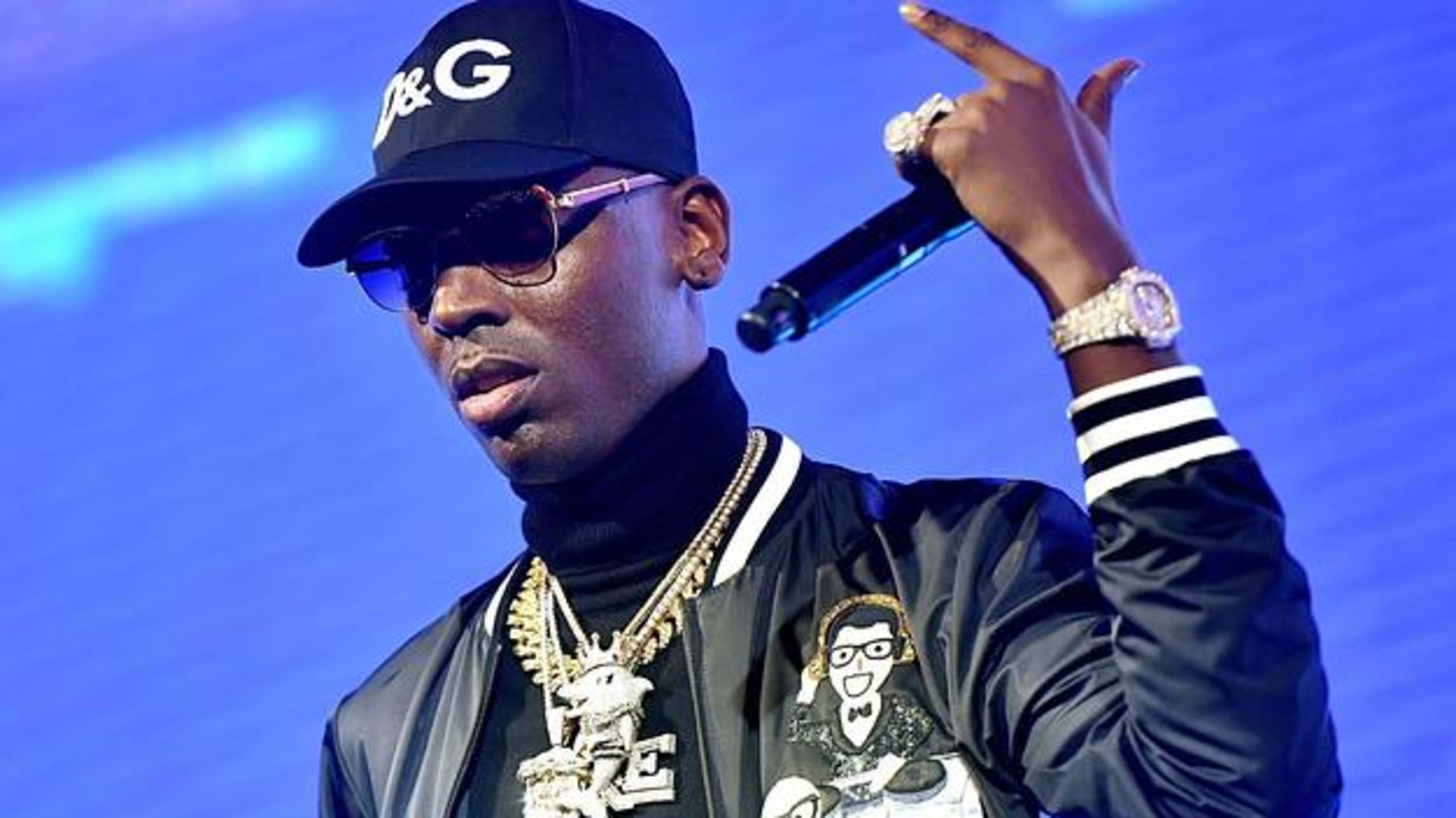 Rapper Young Dolph performs onstage during day two of the Rolling Loud 2017