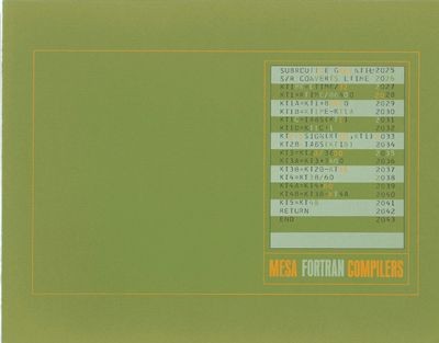 Mesa Fortran Compilers