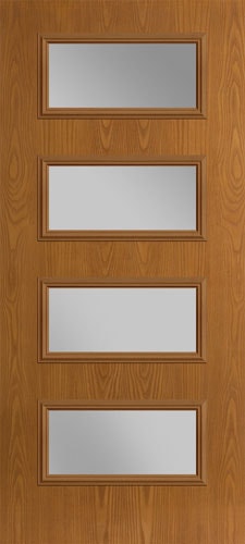 Pella�® Fiberglass Entry Doors 4 Light Equal