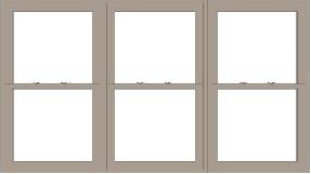 Pella® 250 Series Vinyl 3-Wide Single-Hung