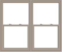 Pella® 250 Series Vinyl 2-Wide Single-Hung