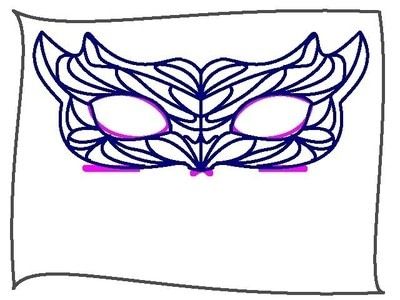 How to make a masquerade. Diy Lace Masquerade Mask Using Hot Glue - Step 2