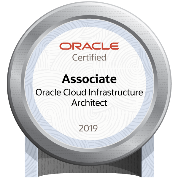 Oracle Cloud Infrastructure 2019 Certified Architect Associate