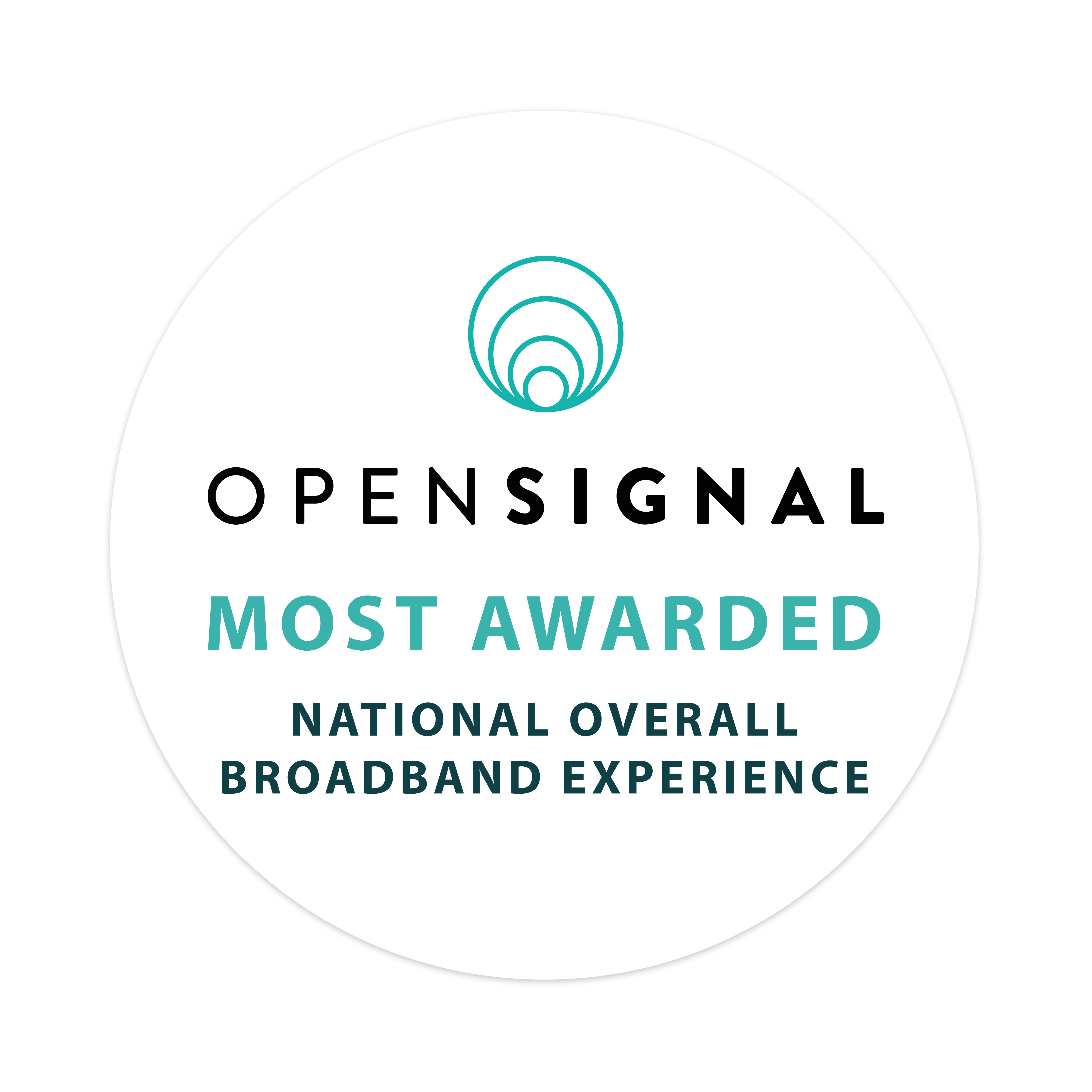 open signal most awarded - national overall broadband experience