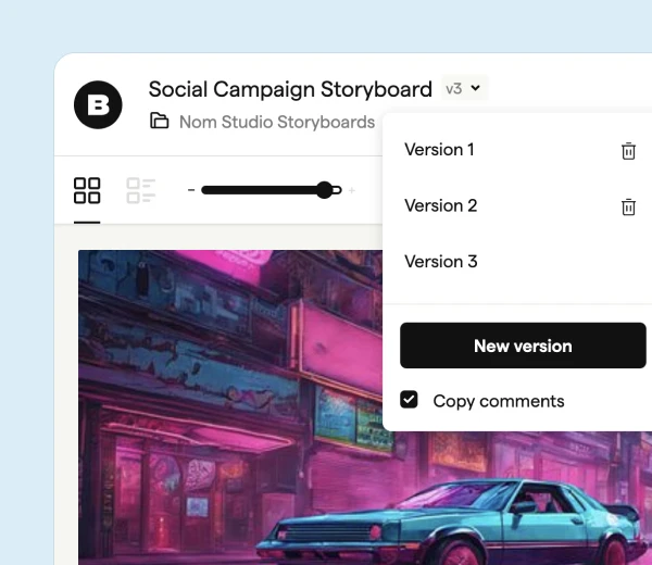 storyboard-creator-versioning