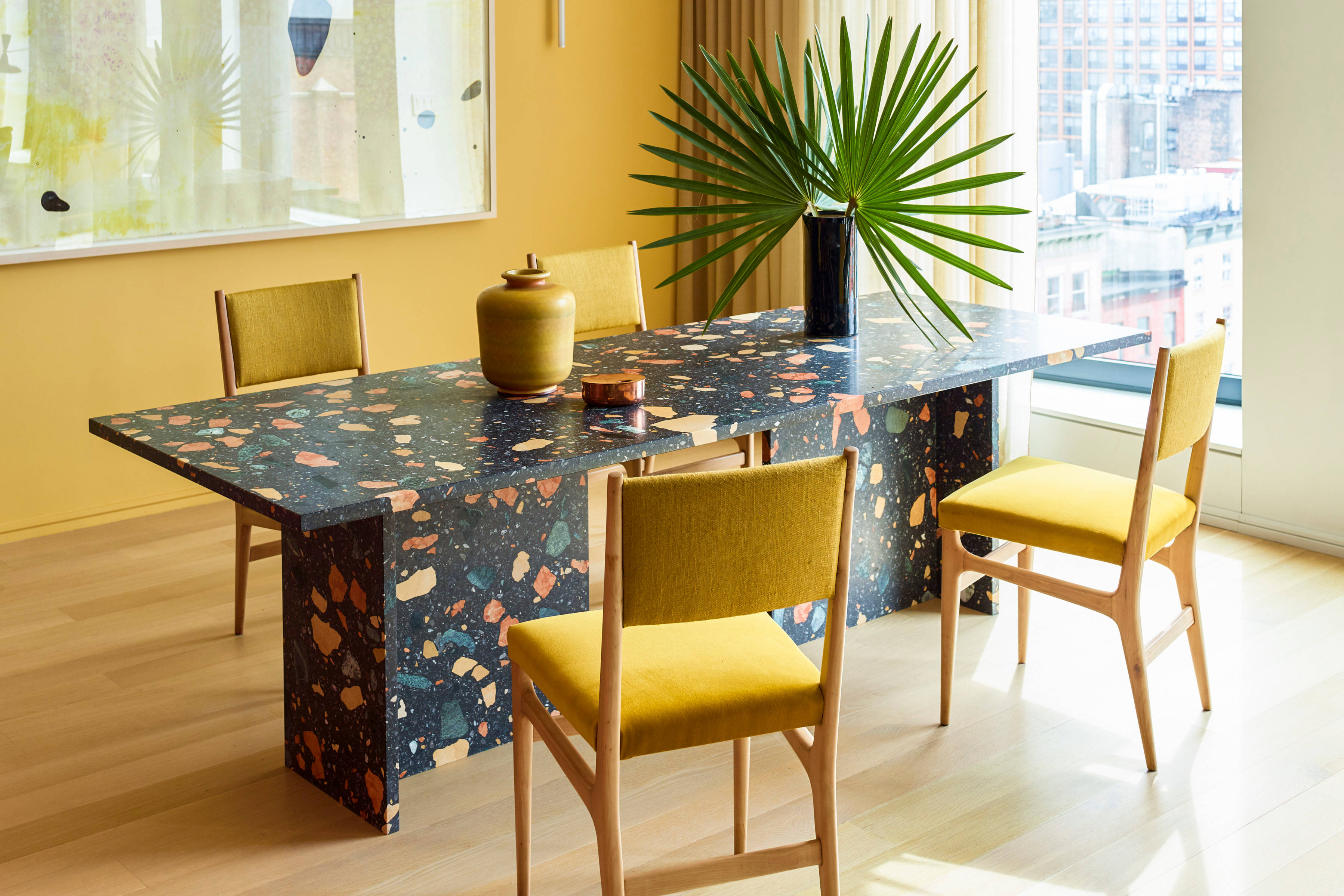 Marmoreal Dining Table in a NYC project designed by Neal Beckstedt - Photo by Eric Piasecki / OTTO