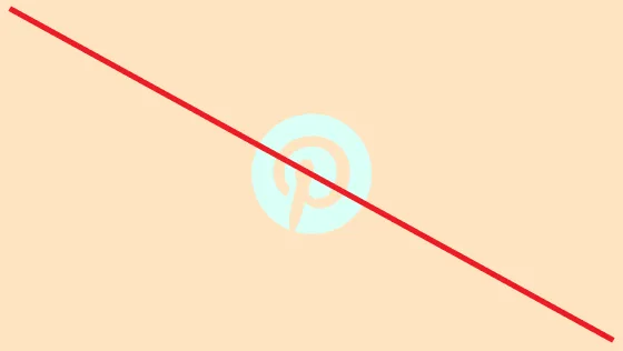 Strike-through of a faded orange Pinterest logo circled in light green on a light orange background