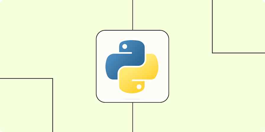 Hero image with the Python logo