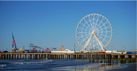 New Jersey boardwalk.