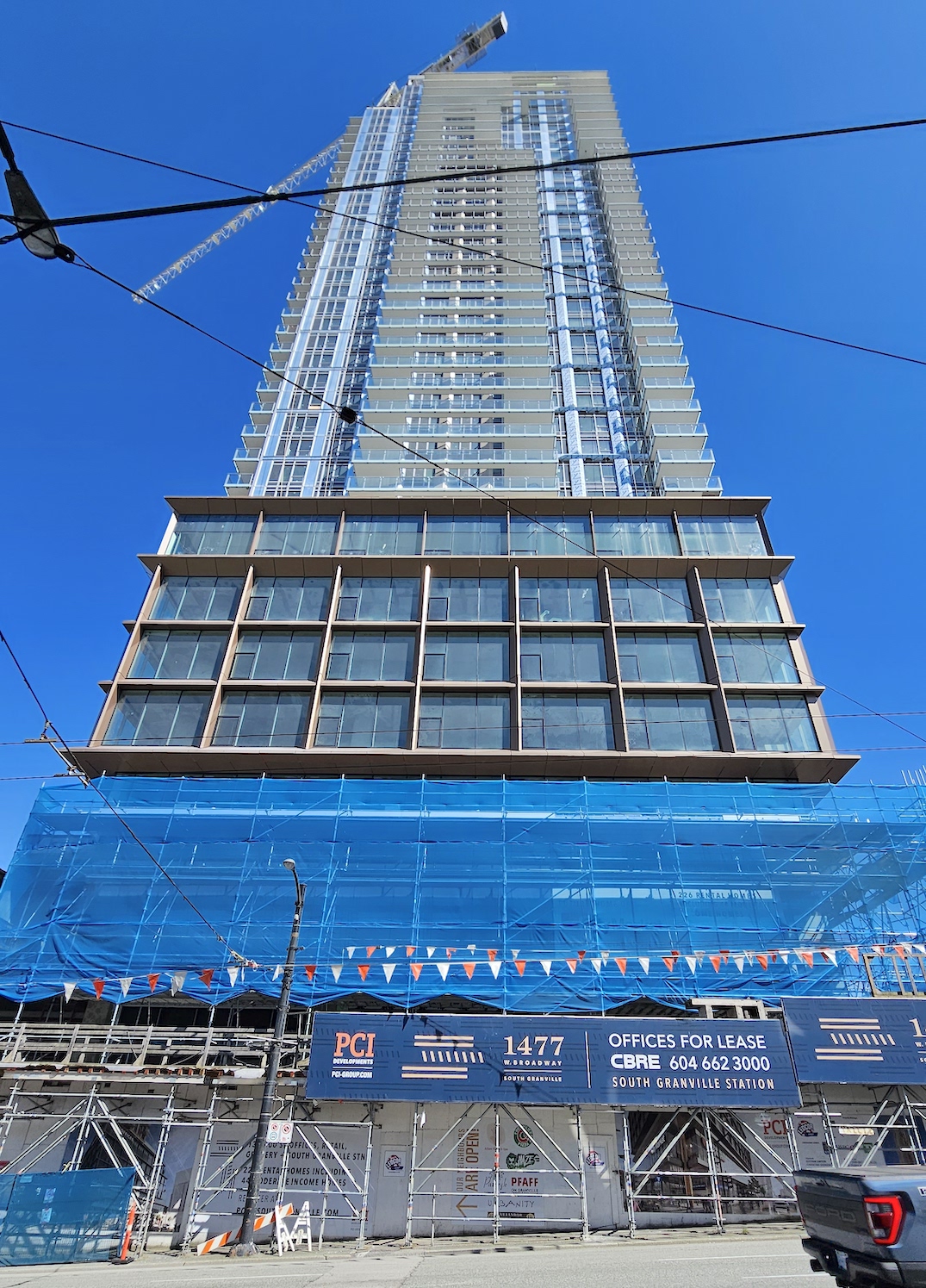 1477 West Broadway Vancouver South Granville Station towers construction april 18 2024 